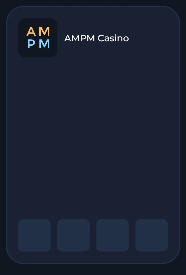 AMPM Casino icon added to an iPhone home screen