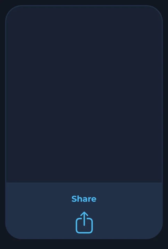Share icon in the Safari toolbar on an iPhone